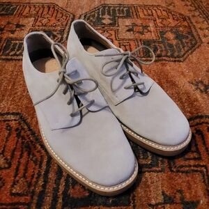 BROOKS BROTHERS Oxford Shoes Men's SIZE 9.5 Tan Suede Leather Lace up Casual